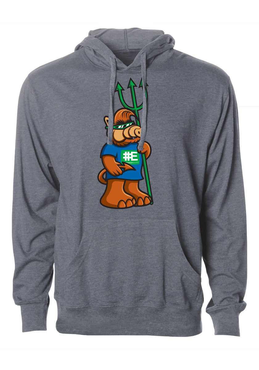 【22SS☆国内正規品】HOODIE / GRAFFITTI / GREY Graff Oversized Zip Hoodie - Grey/Black/Pink