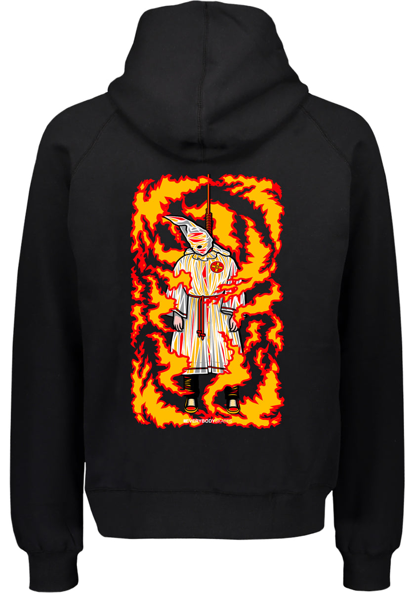 K*T様 NEIGHBORHOOD MADNESS ARMYパーカー ライト　ジ Burning Klansman Graphic Zip up Hoodie (back print) – #EVERYBODYSKATES