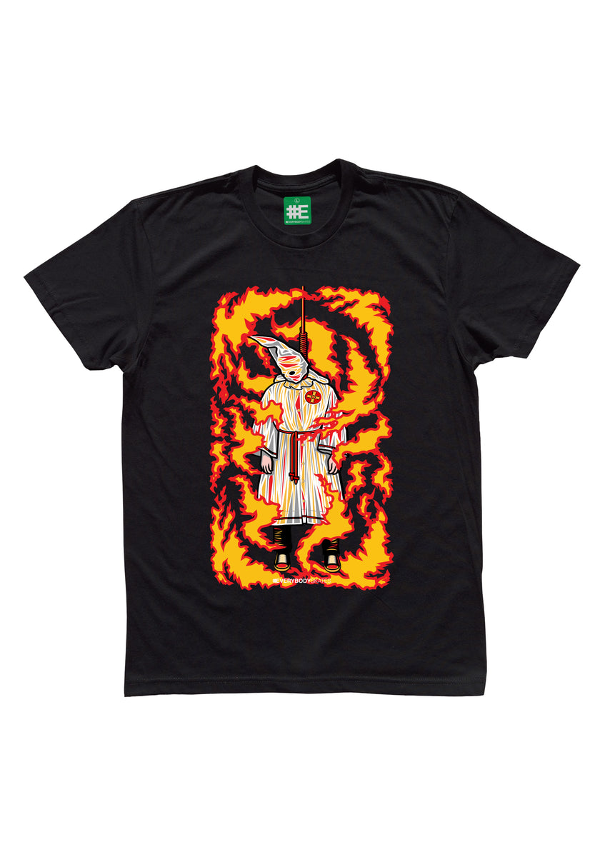 Burning Klansman Graphic T-shirt – #EVERYBODYSKATES