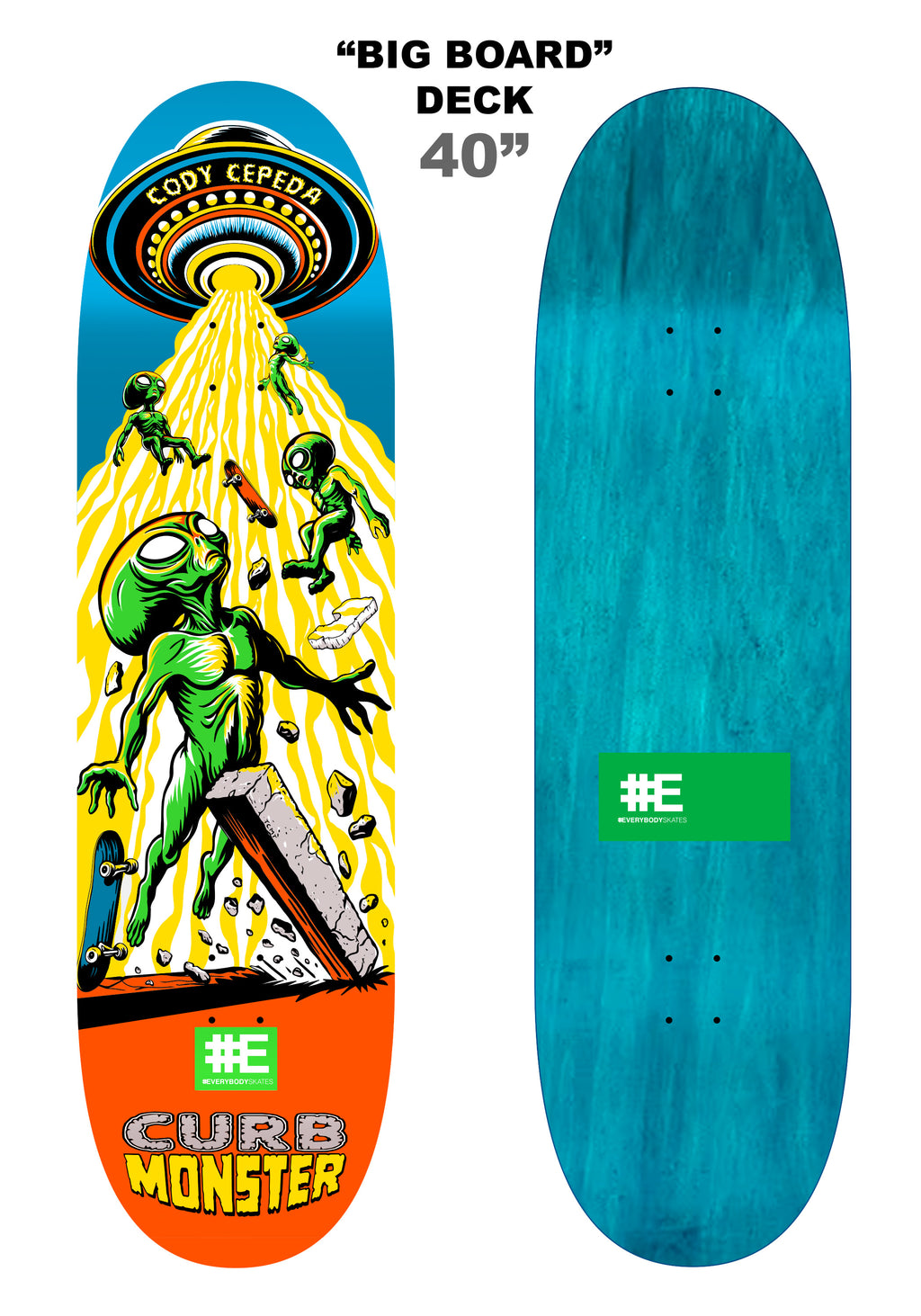 Cody Cepeda 40" Curb Monster "Big Board" Deck "PREBOOK"