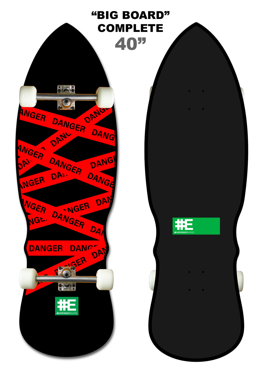 BB Danger 40" Big Board Complete