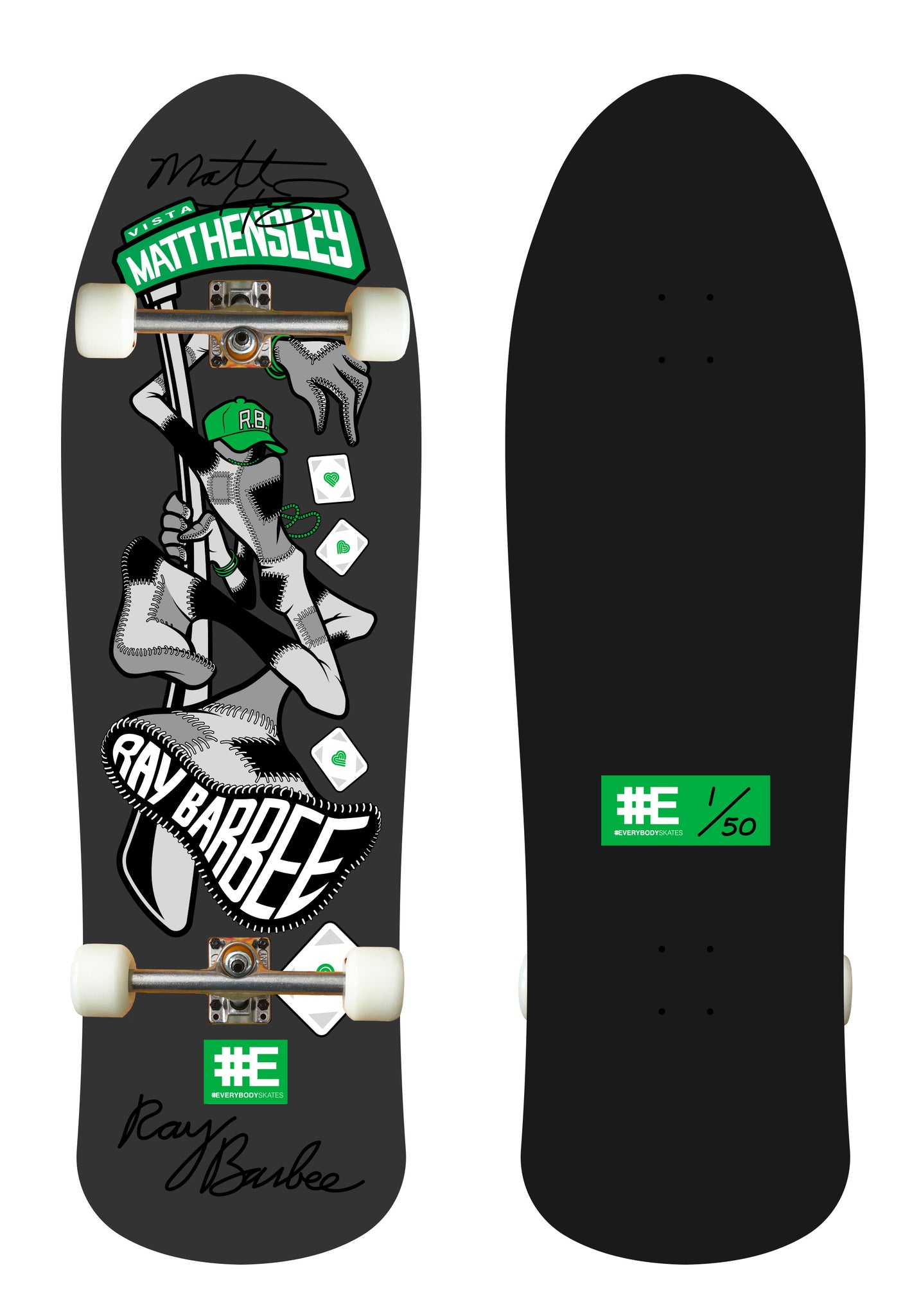 Ray Barbee スケートデッキ Matt Hensley X Ray Barbee 40
