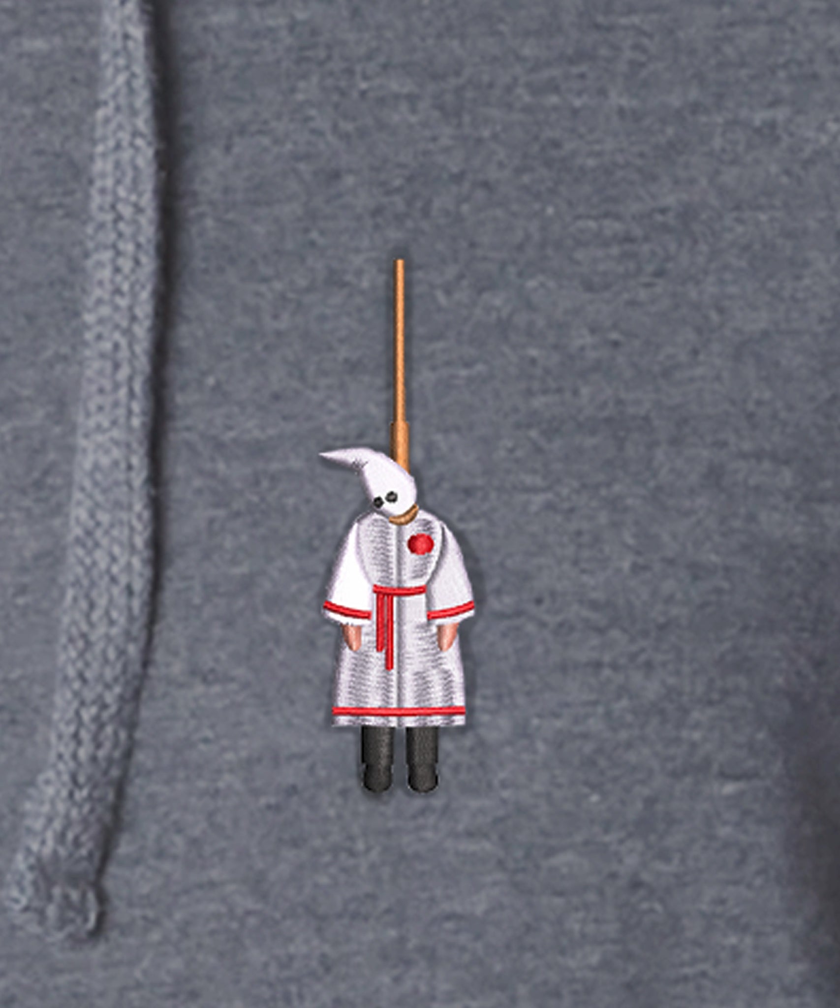Hanging Klansman Embroidered Hoodie