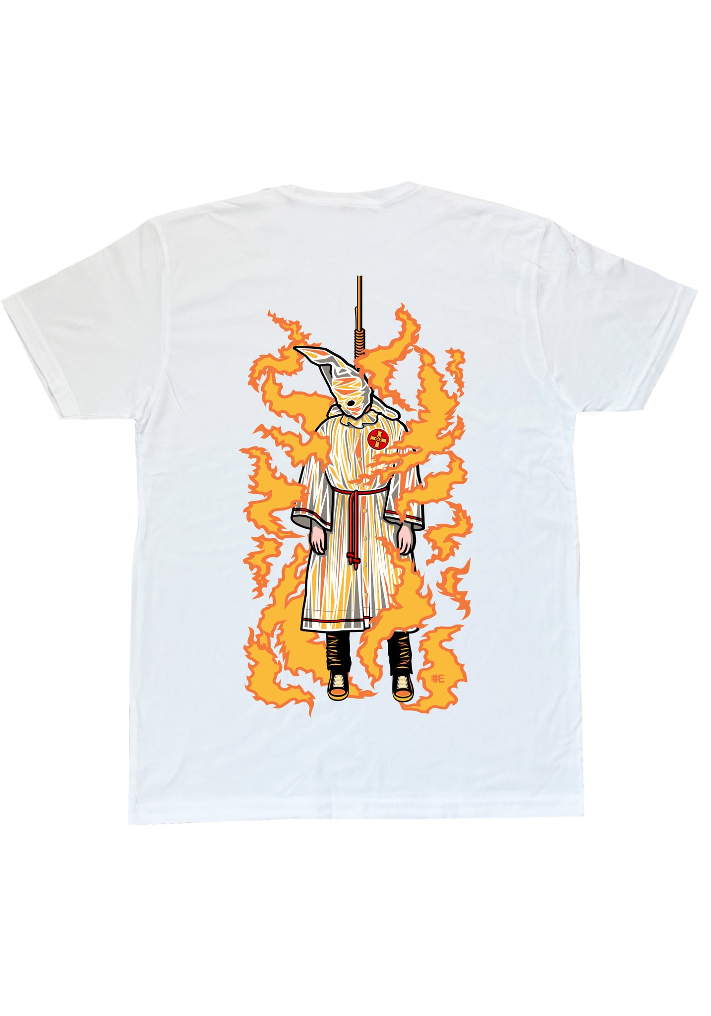 Burning Klansman Graphic T-shirt (BACK PRINT)