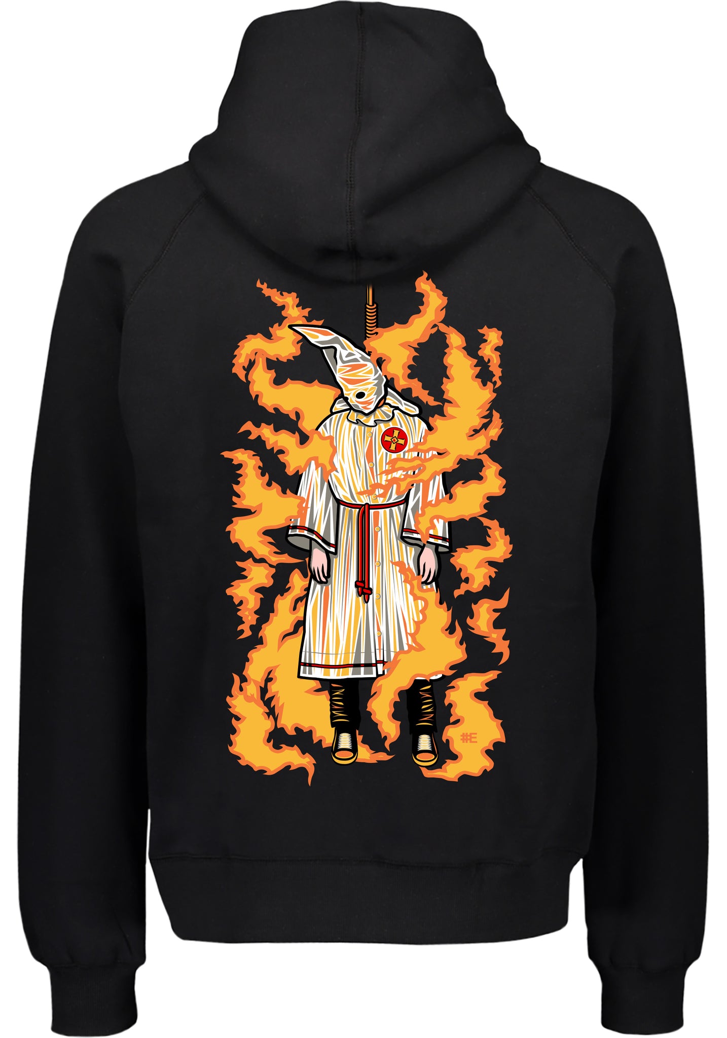 Burning Klansman Graphic Hoodie (BACKPRINT)