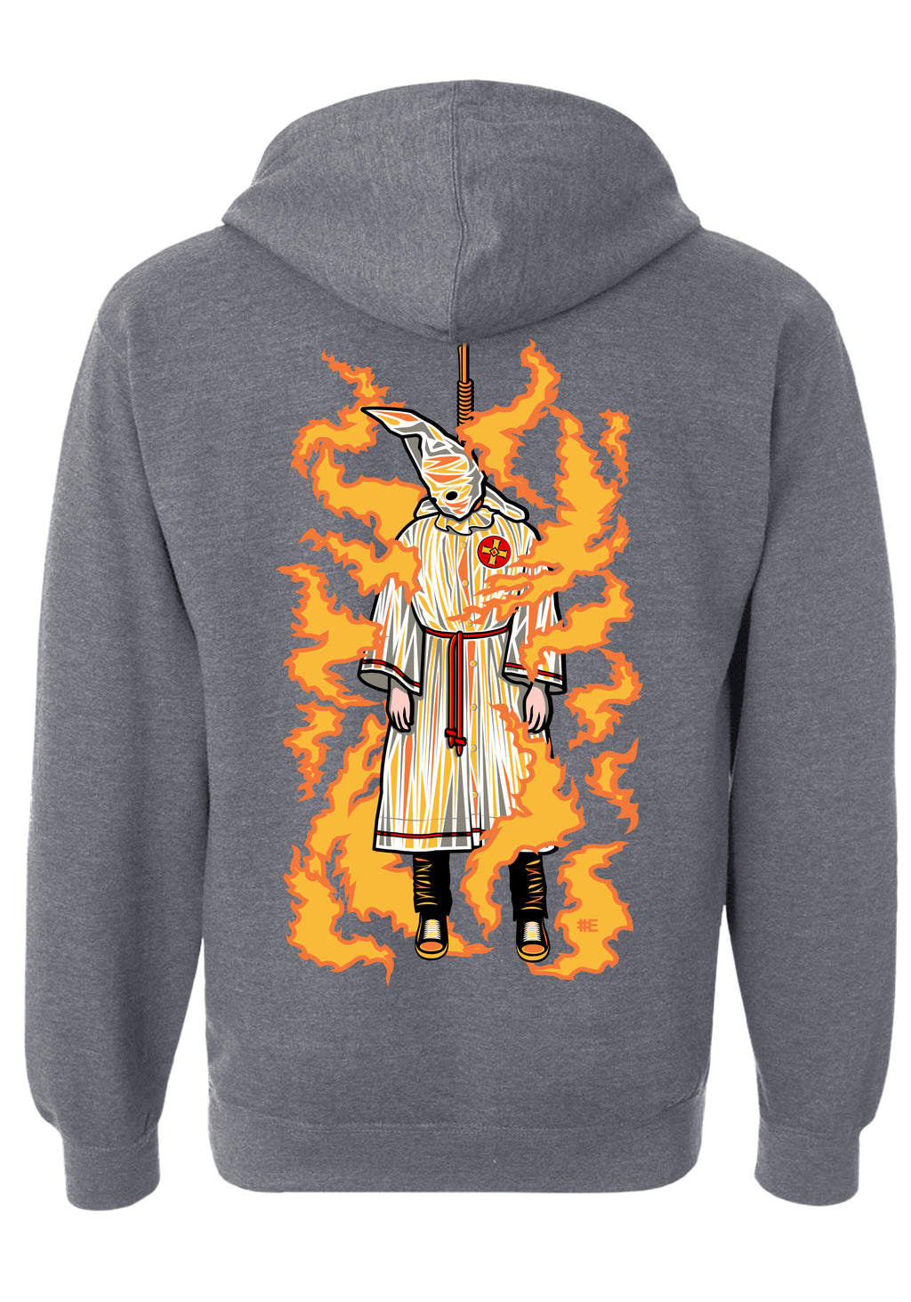 Burning Klansman Graphic Hoodie (BACKPRINT)