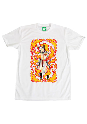 Burning Klansman Graphic T-shirt