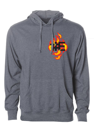 Burning Klansman Graphic Hoodie (BACKPRINT)