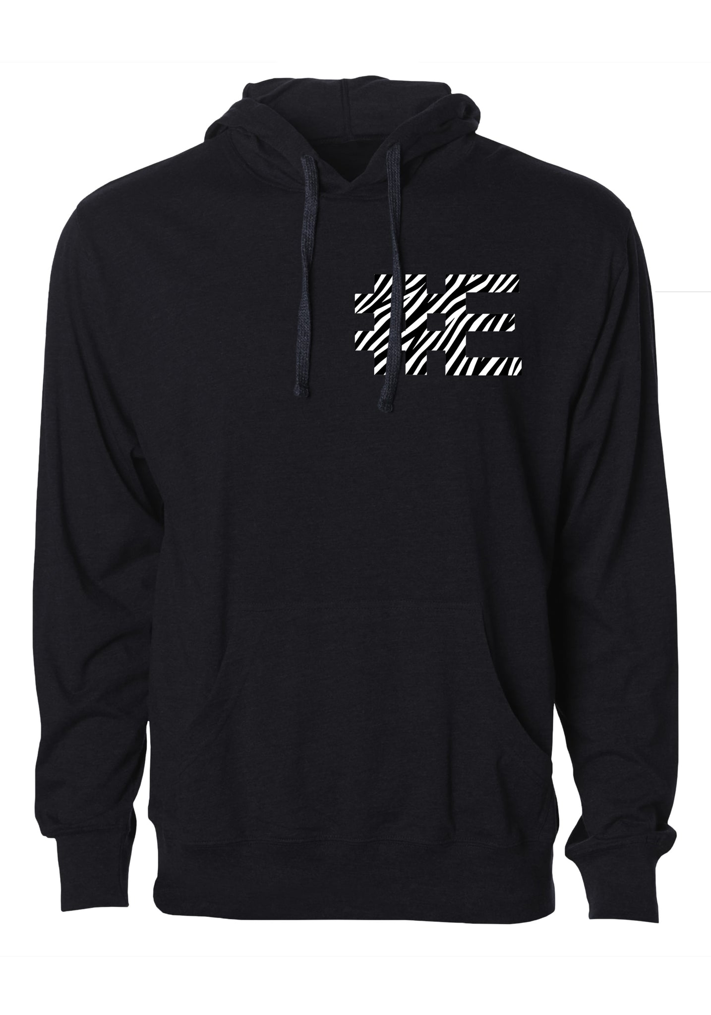 "E Bruh" Graphic Pocket Print Hoodie