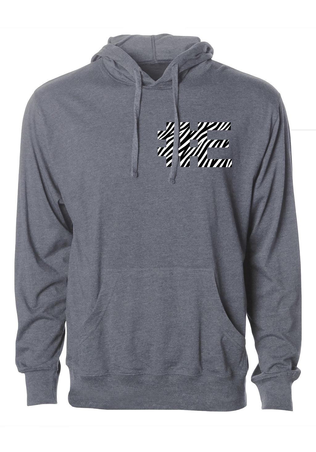 "E Bruh" Graphic Pocket Print Hoodie