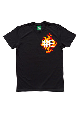 Burning Klansman Graphic T-shirt (Back Print)