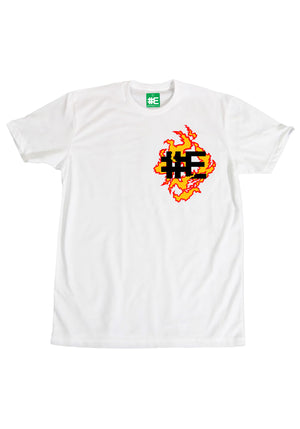 Burning Klansman Graphic T-shirt (Back Print)