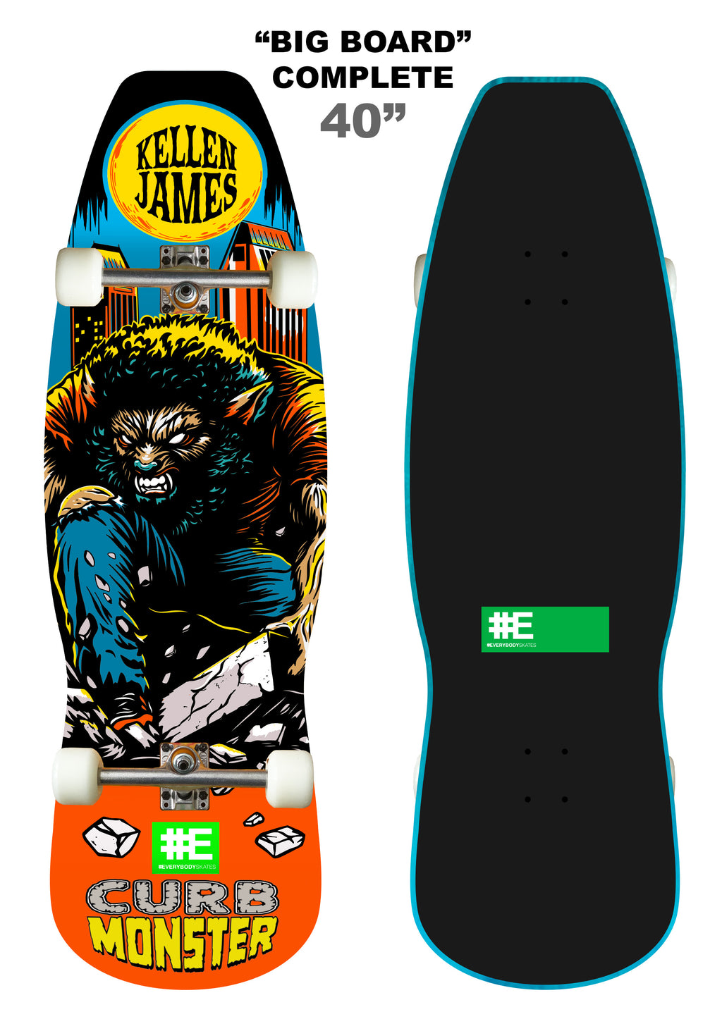Kellen James 40" Curb Monster "Big Board" Complete "PREBOOK"