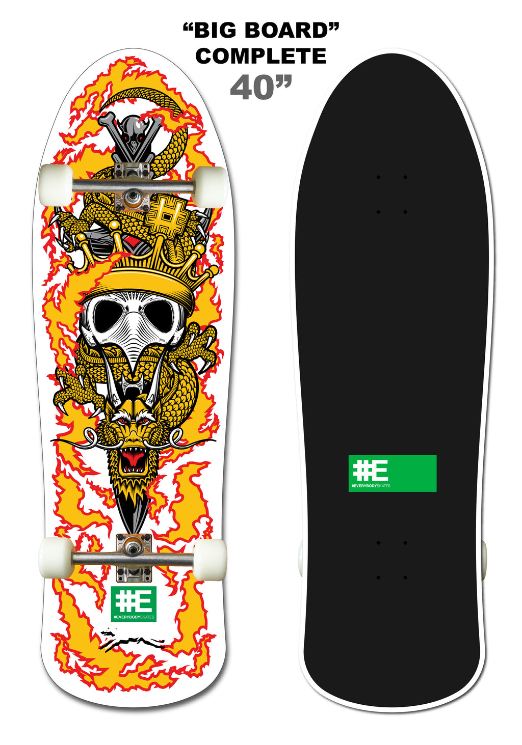BB KINGS 40" Big Board Complete (White)