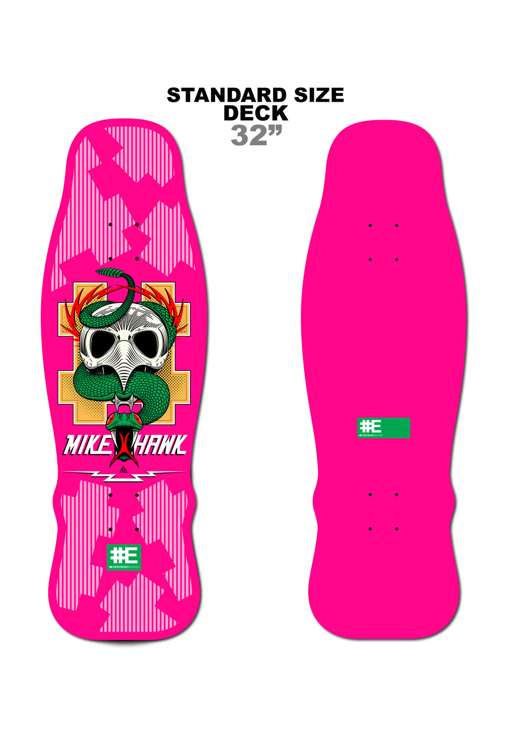 Mike Hawk 32" (Standard Sized) Skateboard Deck  (NOT SIGNED)