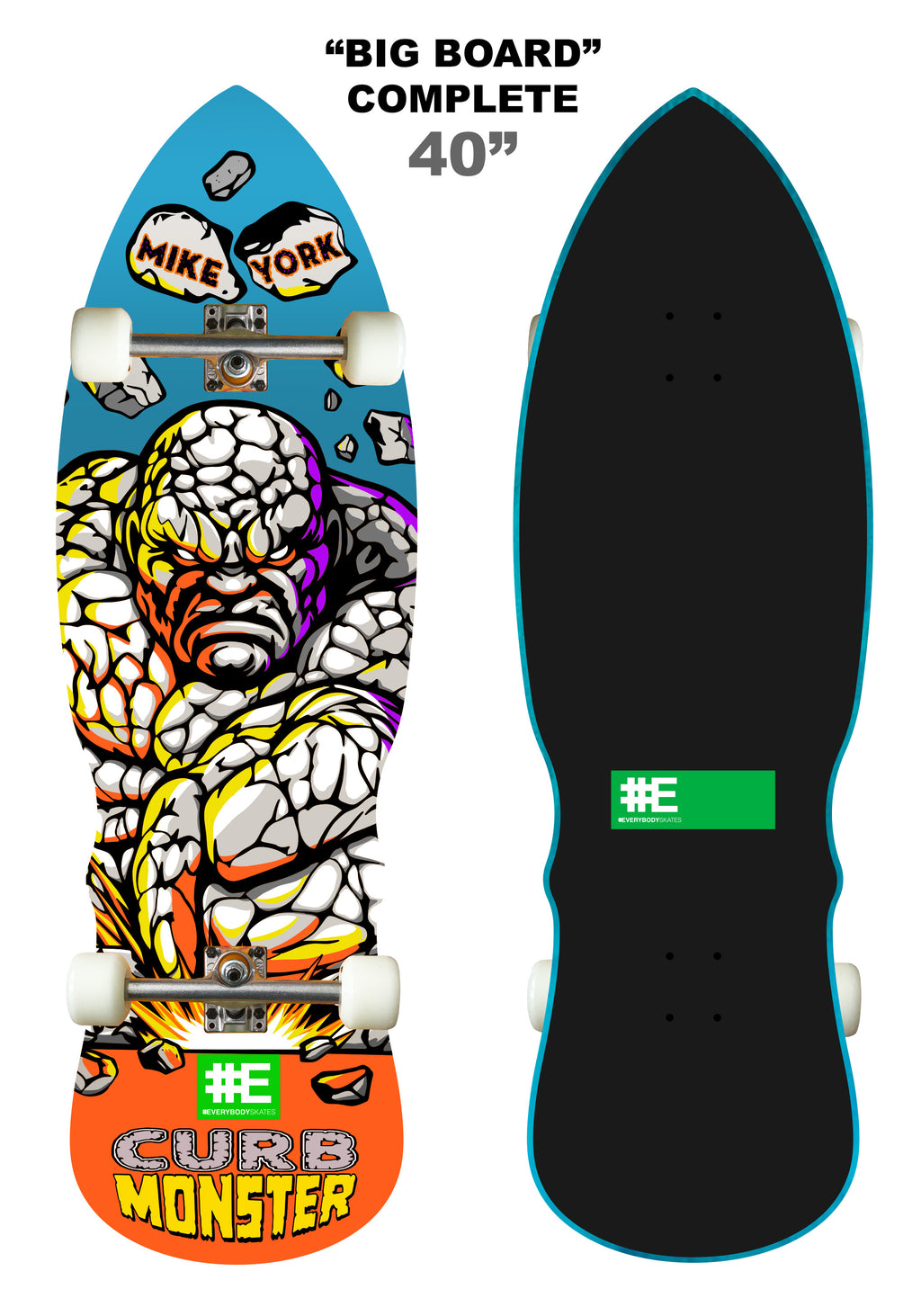 Mike York 40" Curb Monster "Big Board" Complete "PREBOOK"