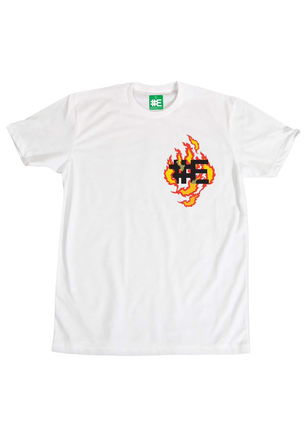 #E Flame Graphic T-shirt