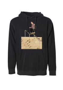 Casual Stanza Graphic Hoody - Black