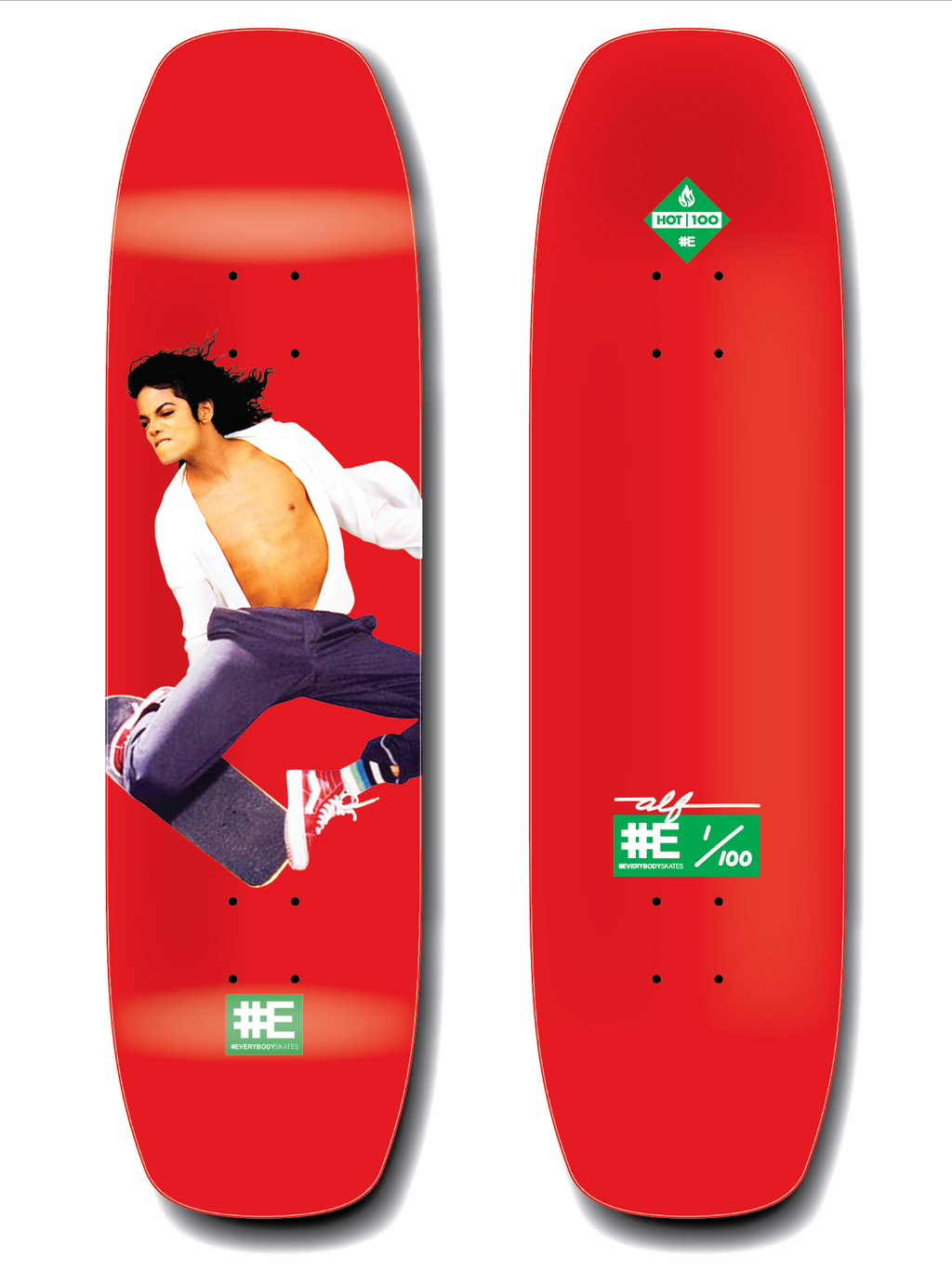 KOP Limited Edition Skateboard Deck (Red)